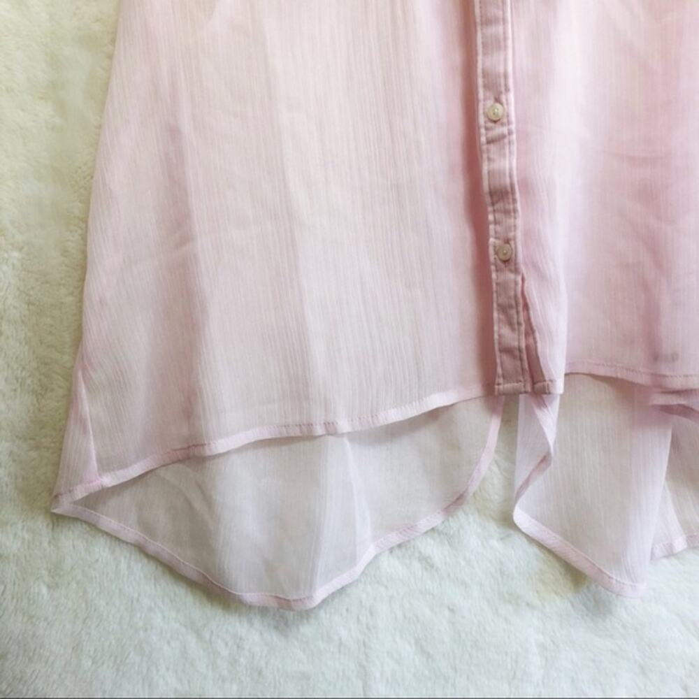 Hollister Pink Sequined Transparent Tank Top - Picture 8 of 8